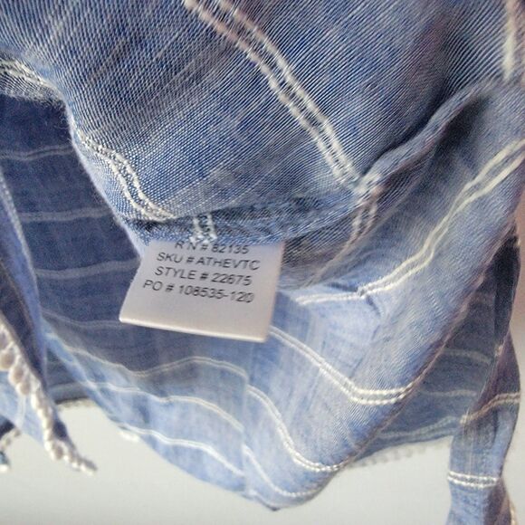 Fresh Produce Womens Striped Tunic Top Swim Cover Up sz xs/s B Boho Resort wear - Picture 8 of 8